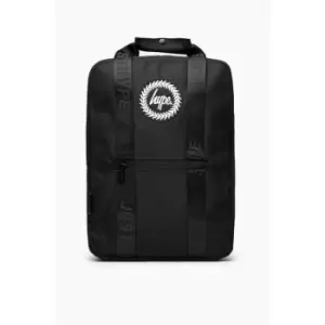 Image of Hype Boxy Backpack (One Size) (Black/White) - Black/White