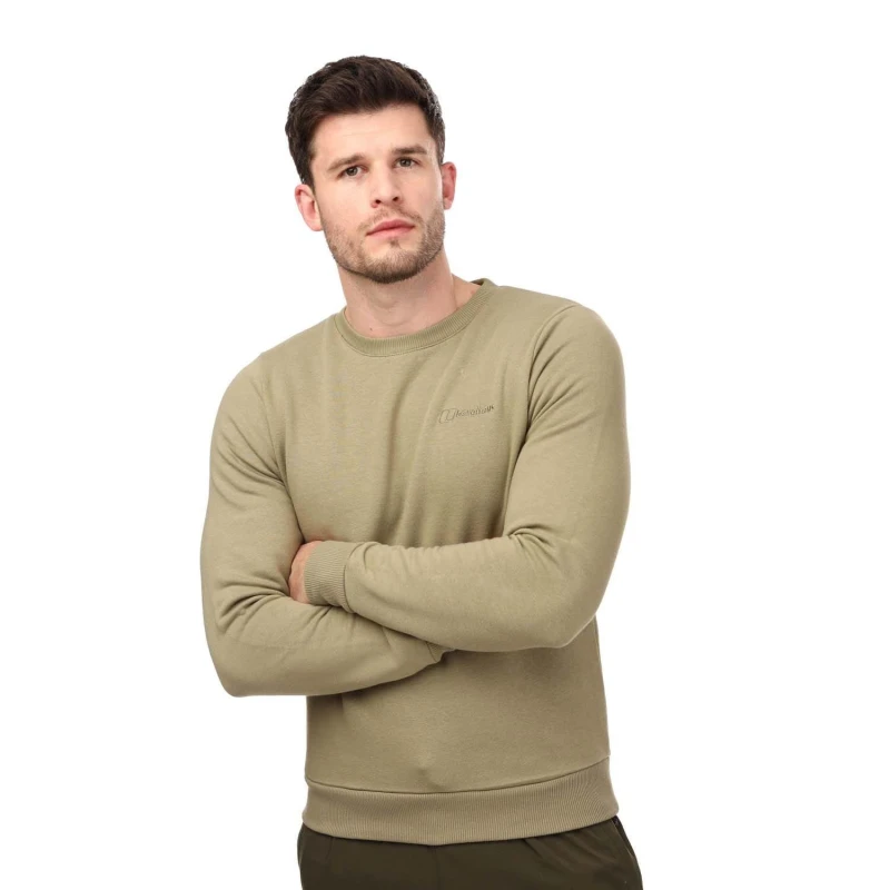 Image of Berghaus Logo Crew Sweatshirt - Green Green XS