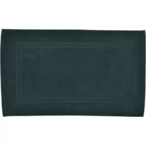 Image of Drift Home Abode Eco Bath Mat - Deep Green, Cotton