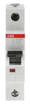 Image of Abb S201Mc10 Mcb, 1 Pole, 10A, 10Ka, C Curve