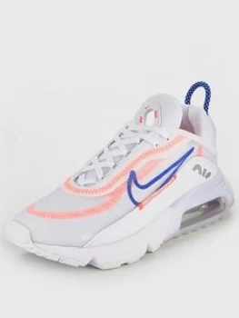 image of Nike Air Max 2090 - White/Blue , White/Blue, Size 3, Women