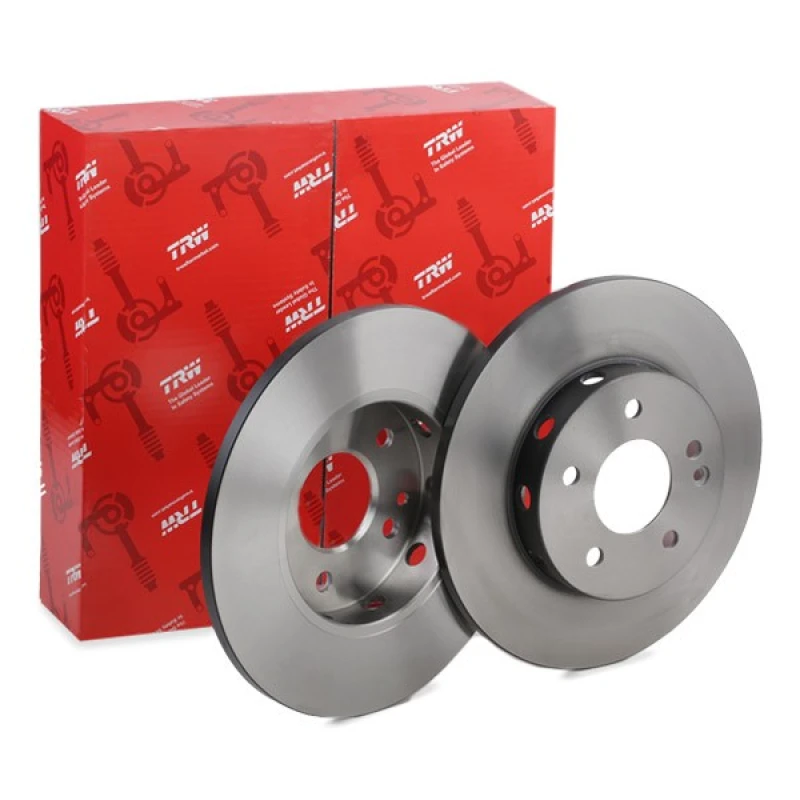 Image of TRW DF2654 Brake disc solid, Painted Brake Disc (82)