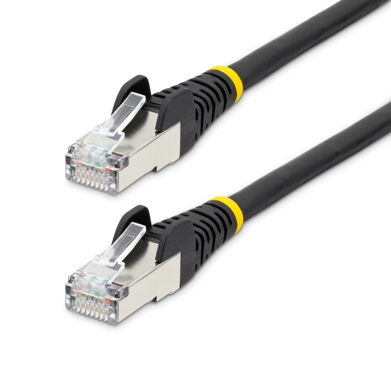 Image of StarTech.com 1.5m CAT6a Ethernet Cable LSZH - Black NLBK-150-CAT6A-PATCH