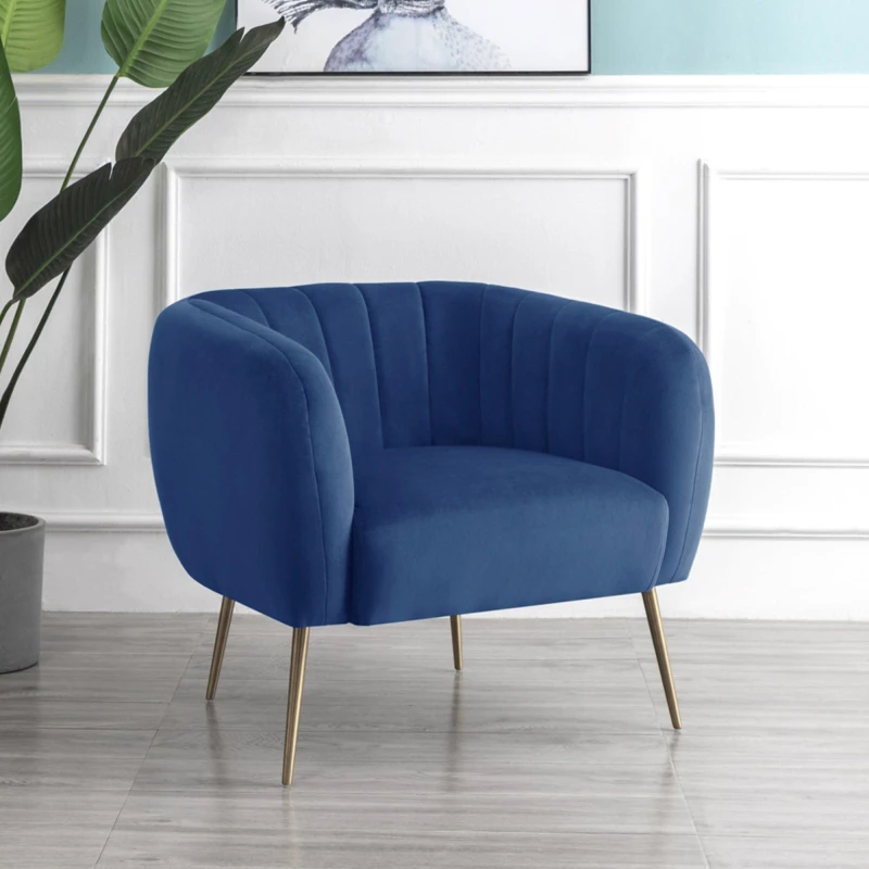 Image of Artemis Home Matilda Accent Chair in Dark Blue Size: Armchair Dark Blue Unisex Armchair