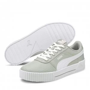 Image of Puma Carina Canvas Trainers Ladies - Grey Violet