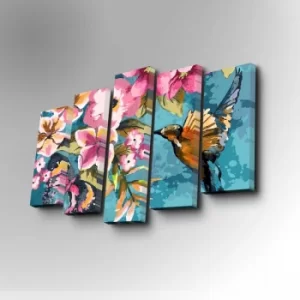 Image of 5PUC-002 Multicolor Decorative Canvas Painting (5 Pieces)