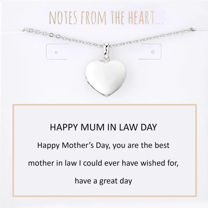 Image of Notes From The Heart NFTH-HAPPY MUM IN LAW DAY Silver unisex One Size
