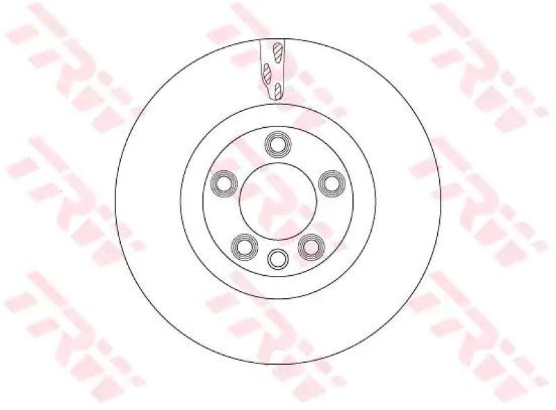 Image of Brake disc TRW DF6772S