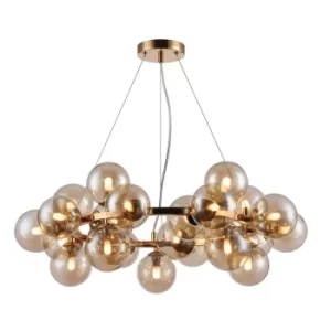 Image of Dallas Ceiling Pendant Lamp Gold, 25 Light, G9
