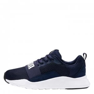 image of Puma Wired Child Boys Trainers - Navy