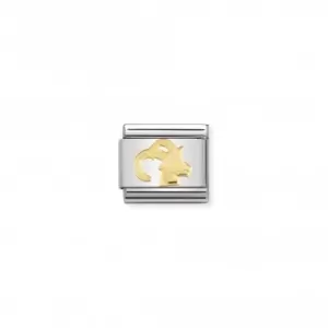 Image of Nomination Composable Classic Zodiac 18K Gold Capricorn Link 030104/10