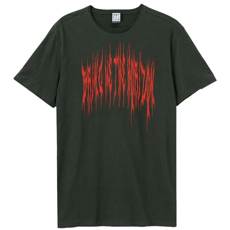 Image of Amplified Amplified Men Praying Amen Bring Me The Horizon T-Shirt in Charcoal Size: X-Small Charcoal XS Male 5063425487356