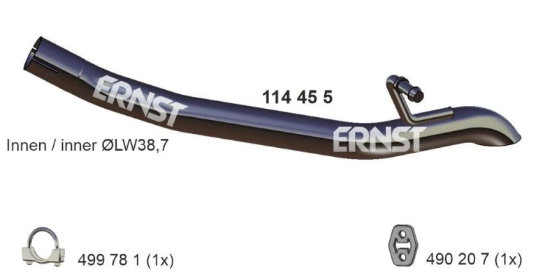 Image of Exhaust Pipe ERNST 114455