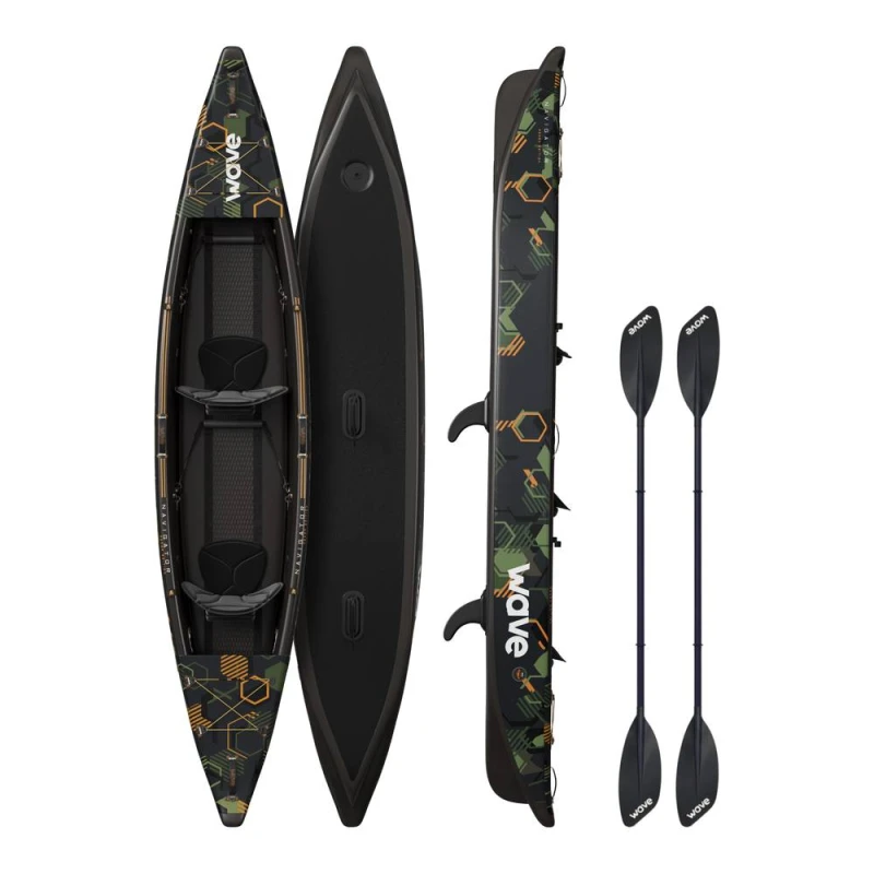 Image of Wave Sups Wave Navigator 3.0 Kayak in Green Size: 3 Green Unisex 3