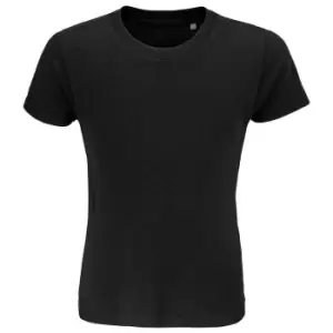 Image of SOLS Childrens/Kids Crusader Organic T-Shirt (10 Years) (Deep Black)