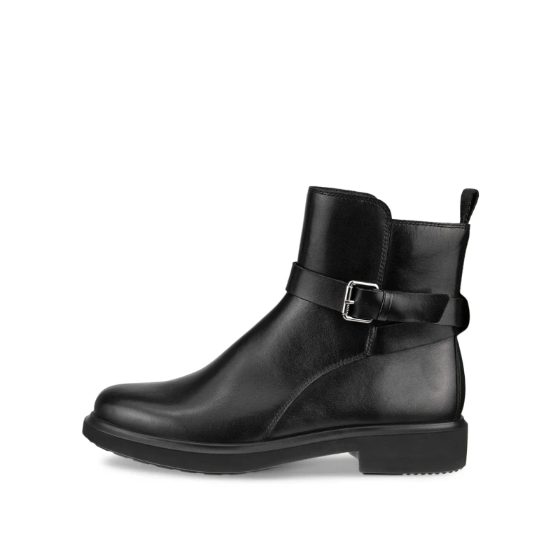 Image of Ecco Metropole Amsterdam 222013 Full Grain Leather Womens Zip Up Boots - Black - Size:UK 4.5