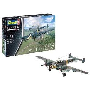 Image of Messerschmitt Bf110 C-7 Level 5 Revell 1:32 Model Kit