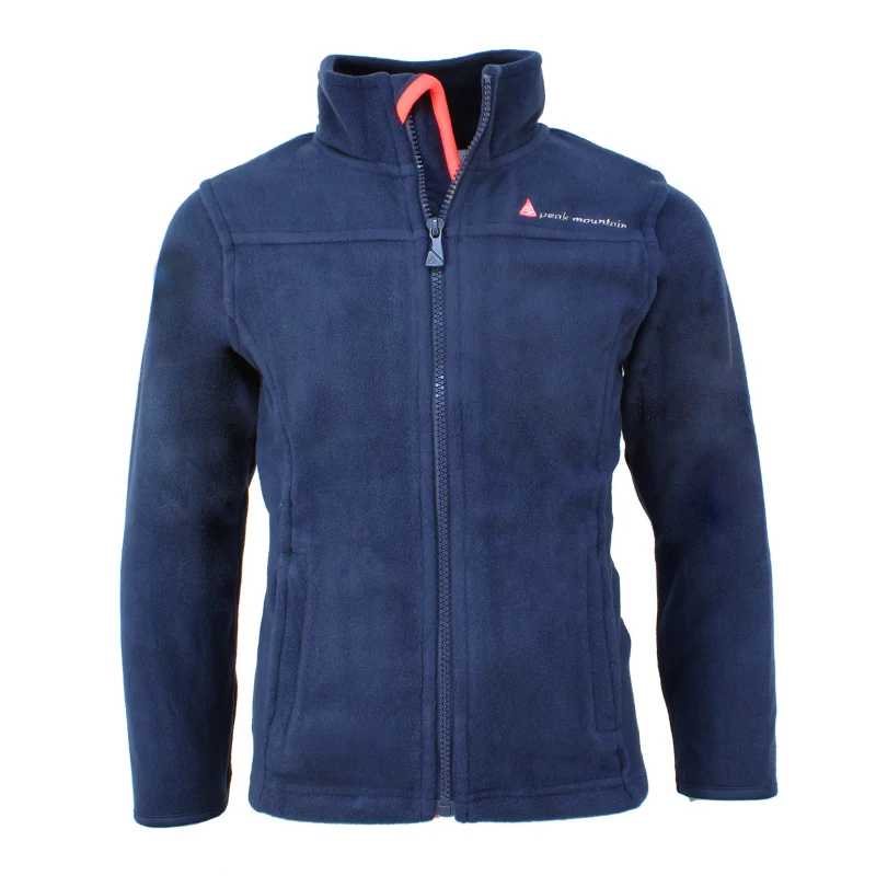 Image of Girl's fleece jacket Peak Mountain Gacesare Bleu Female 16 ans