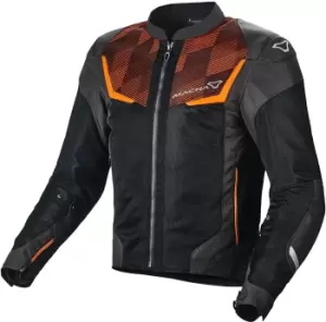 Image of Macna Orcano Motorcycle Textile Jacket, black-orange, Size L, black-orange, Size L