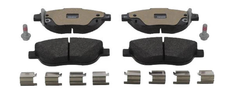 Image of FERODO FDB4458 Brake pad set with acoustic wear warning, with accessories, with brake caliper screws Brake Pad Set,disc brake (402)