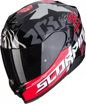 Image of Scorpion EXO-520 Air Rok Bagoros Helmet, black-red, Size L, black-red, Size L