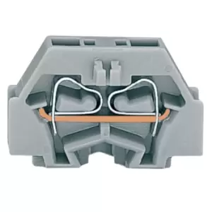 image of WAGO 260-321 2 Conductor Terminal Block Grey AWG28-16 300pk