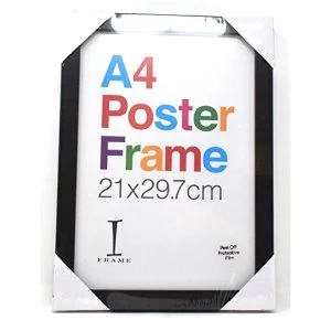 image of A4 - iFrame Perspex Black Poster Frame