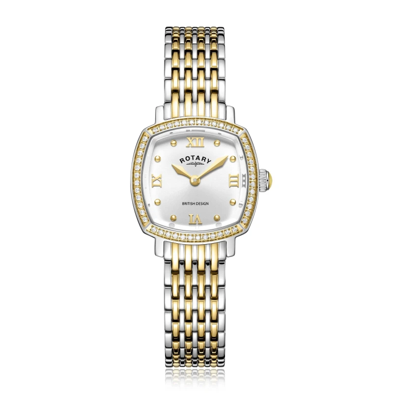 Image of Rotary Mens Traditional Analogue Quartz Watch Two Tone Gold male One Size