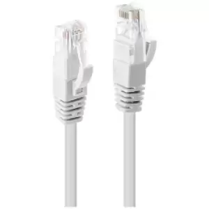 image of LINDY 48097 RJ45 Network cable, patch cable CAT 6 U/UTP 10 m White