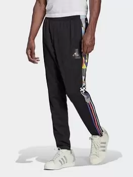 image of adidas Tiro Pride Tracksuit Bottoms, Black/Multi Size M Men