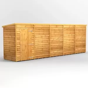 Image of 20X4 Power Overlap Pent Windowless Shed