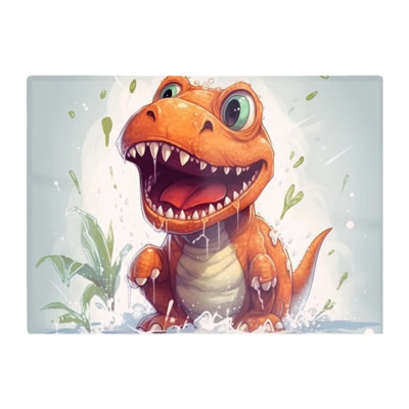 Image of Warren Reed Designer Dino Having A Splash Chopping Board