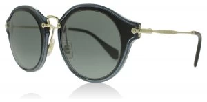 image of Miu Miu 51SS Sunglasses Black 1AB9K1 49mm