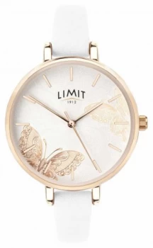 Limit Womens Secret Garden White Butterfly Dial Watch