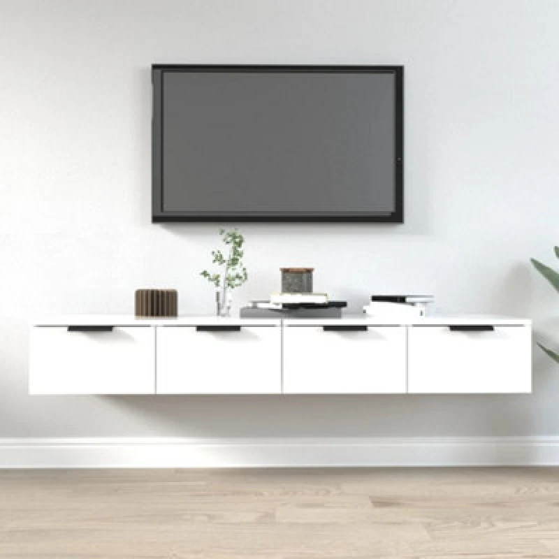 Image of Vidaxl Wall Cabinets 2 Pcs White 68X30X20 Cm Engineered Wood, White 3115892