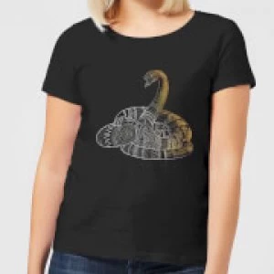 Image of Fantastic Beasts Tribal Nagini Womens T-Shirt - Black