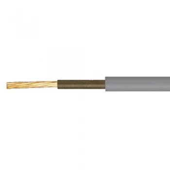 Image of Zexum Grey 6mm 46A Brown Meter Tails 6181Y Round PVC/PVC Harmonised Cable - 5 Meter