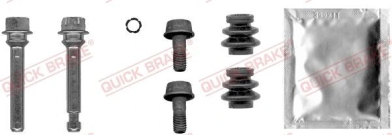 Image of QUICK BRAKE Guide sleeve kit, brake caliper QUICK BRAKE 113-0010X