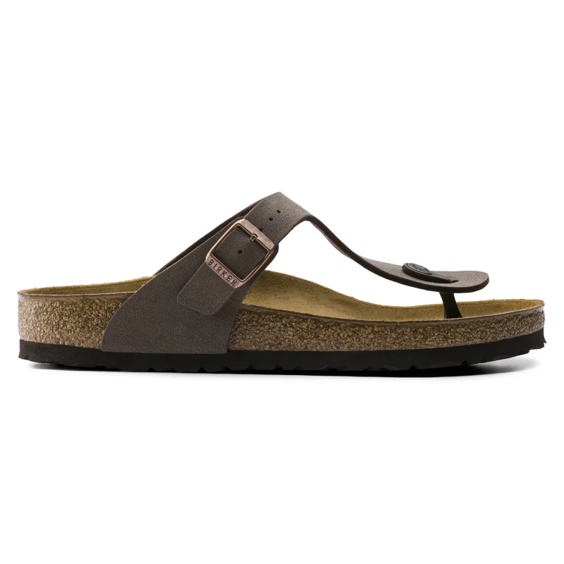 Image of Birkenstock Sandals Birkenstock Gizeh Birko-Flor Birkibuc Marron Unisex 44