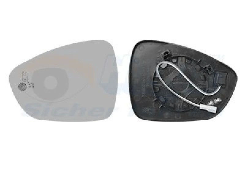 Image of VAN WEZEL Wing mirror glass VAN WEZEL 4082835