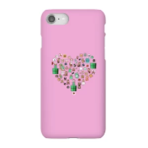 image of Pixel Sprites Heart Phone Case - iPhone 8 - Snap Case - Gloss