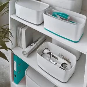 Image of Leitz MyBox Small with lid; Storage Box 5 litre; W 318 x H 128 x D 191