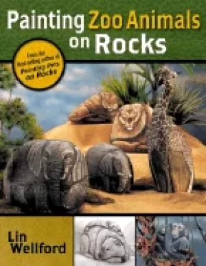 Image of painting zoo animals on rocks