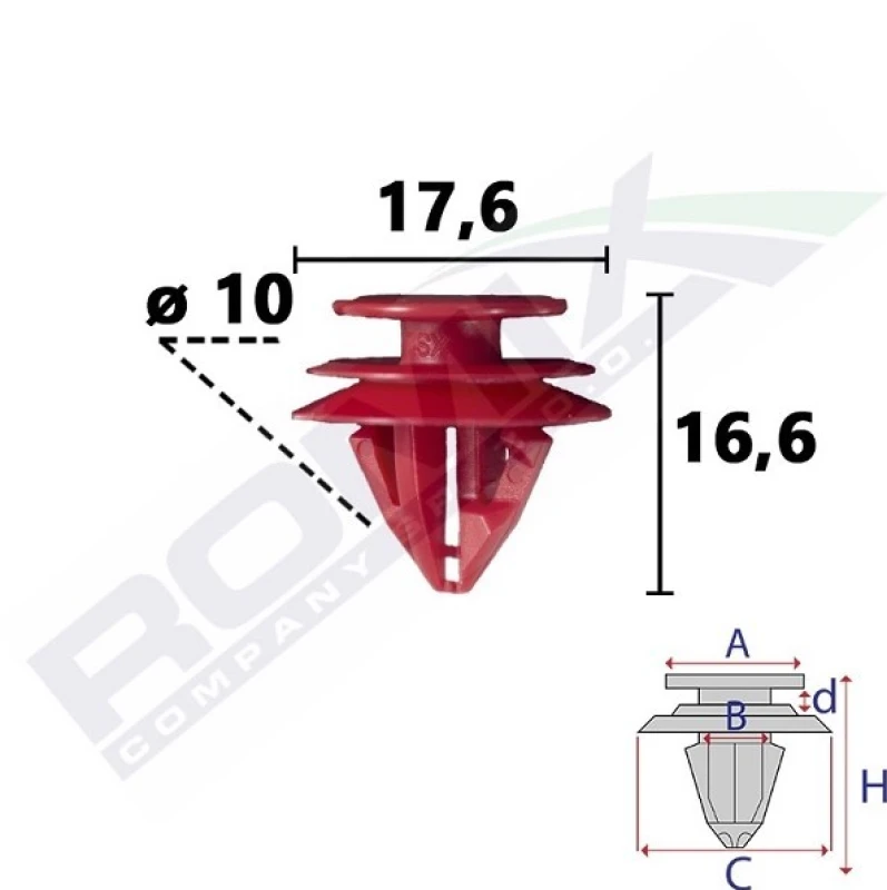 Image of ROMIX Trim clip ROMIX C70862