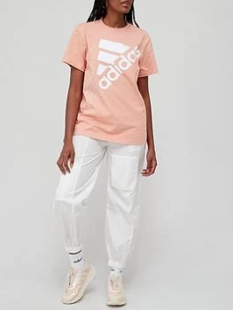 Image of adidas Brand Love Tee - Blush, Blush, Size 2XL, Women