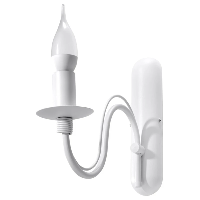 Image of Sollux Lighting Modern Steel Wall Lamp - Minerwa Design, E14 - High Quality, Elegant, & Stylish - Perfect for Any Room