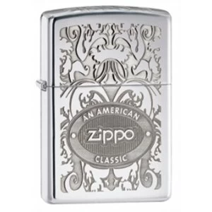 Image of Zippo Gleaming Patina High Polish Chrome Windproof Lighter