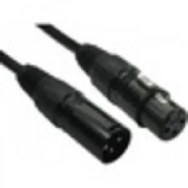 image of Cables Direct 1m XLR Audio Cable for Audio Device, Microphone 2XLR-BK010