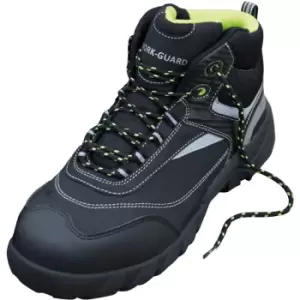 Image of Result Workguard Mens Blackwatch Lace-Up Safety Boots (11 UK) (Black/Silver) - Black/Silver