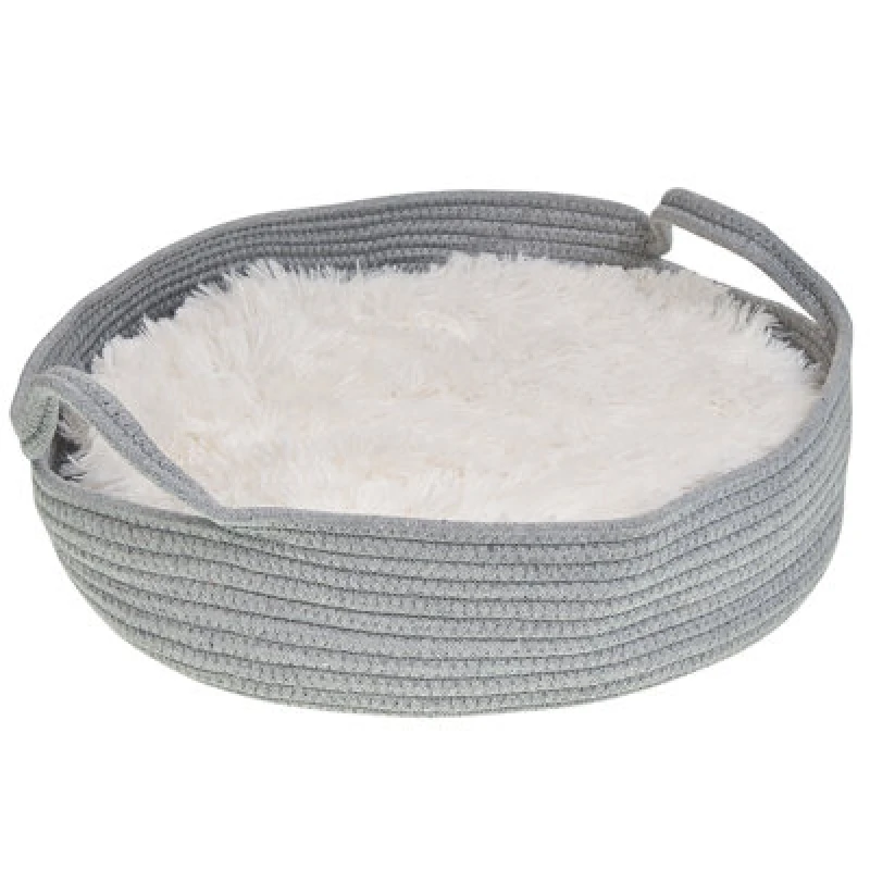 Image of Beliani Pet Bed Dalaman Cotton Grey